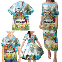 It's 5 o'clock Somewhere Family Matching Puletasi and Hawaiian Shirt Beach Party - Polynesian Pride