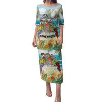 It's 5 o'clock Somewhere Family Matching Puletasi and Hawaiian Shirt Beach Party - Polynesian Pride