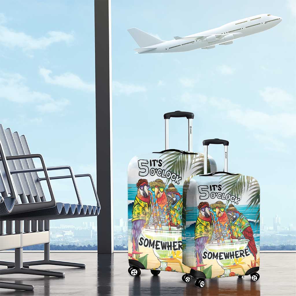 It's 5 o'clock Somewhere Luggage Cover Beach Party - Polynesian Pride