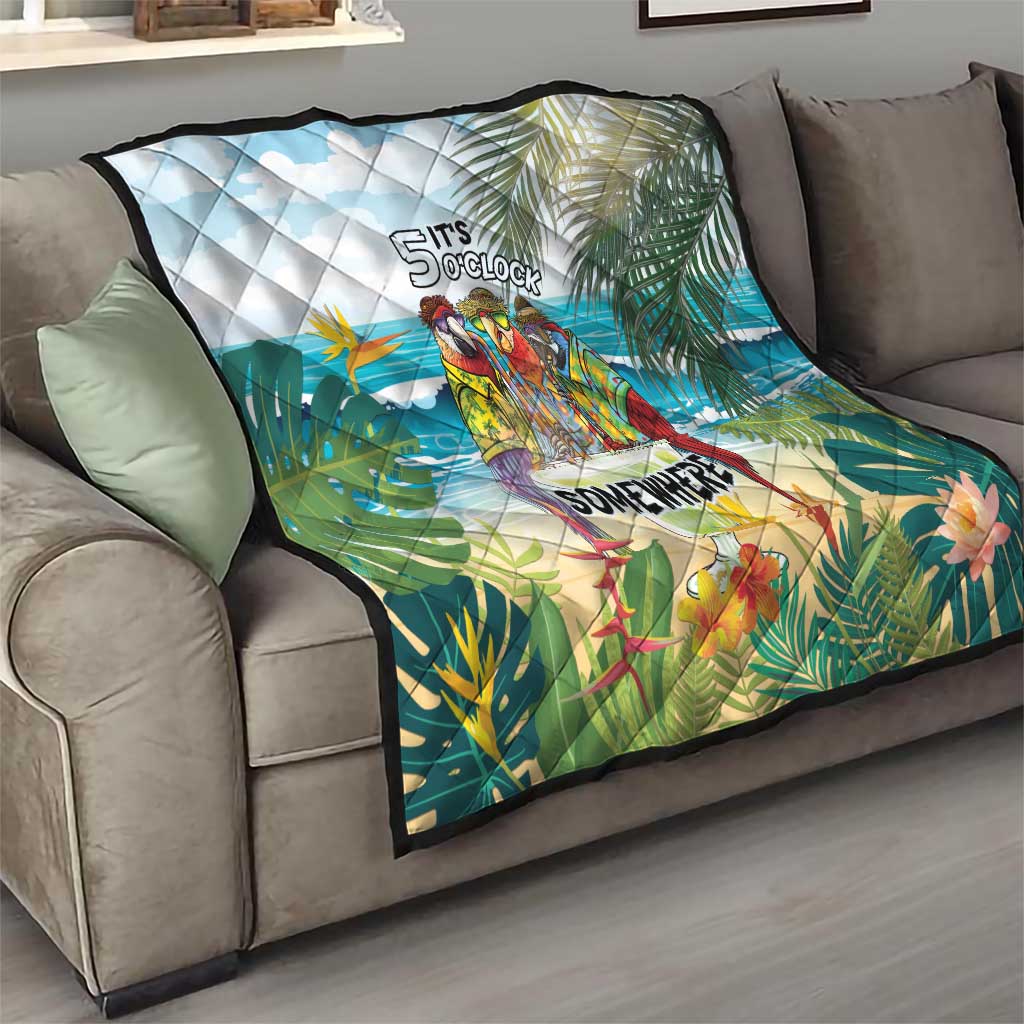 It's 5 o'clock Somewhere Quilt Beach Party - Polynesian Pride