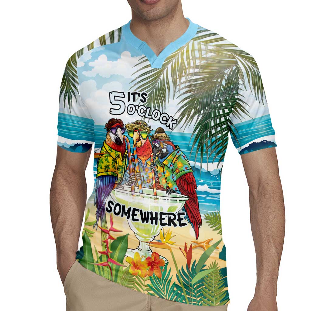 It's 5 o'clock Somewhere Rugby Jersey Beach Party - Polynesian Pride