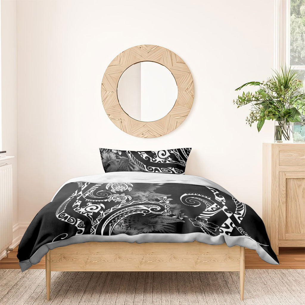 Aloha Hawaii Turtles Floral Bedding Set Obsidian Glaze