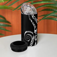 Aloha Hawaii Turtles Floral 4 in 1 Can Cooler Tumbler Obsidian Glaze