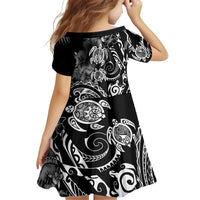 Aloha Hawaii Turtles Floral Family Matching Summer Maxi Dress and Hawaiian Shirt Obsidian Glaze