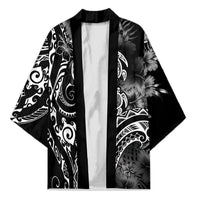 Aloha Hawaii Turtles Floral Kimono Obsidian Glaze