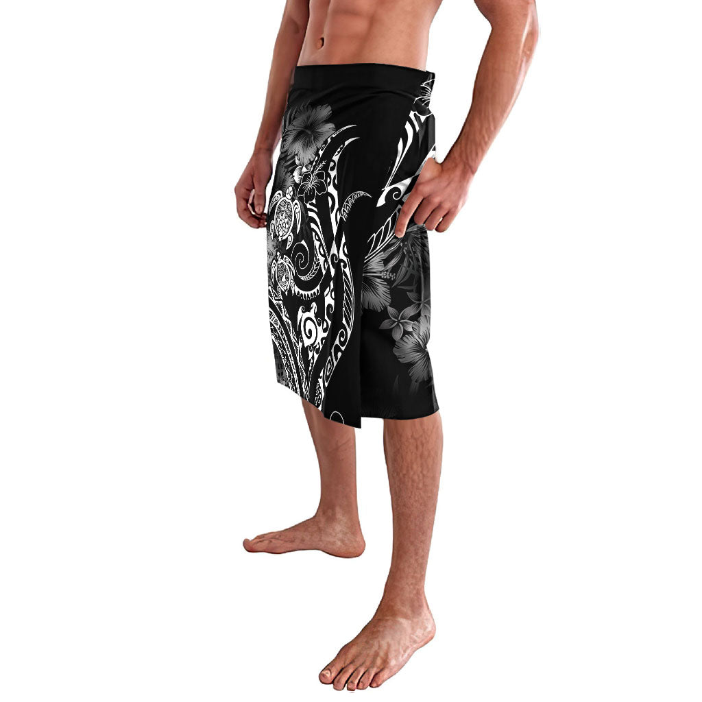 Aloha Hawaii Turtles Floral Lavalava Obsidian Glaze