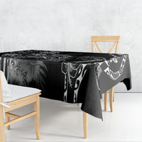 Aloha Hawaii Turtles Floral Tablecloth Obsidian Glaze