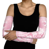 Aloha Hawaii Turtles Floral Arm Sleeves Pink Marbles Glaze