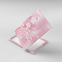 Aloha Hawaii Turtles Floral Canvas Wall Art Pink Marbles Glaze