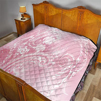 Aloha Hawaii Turtles Floral Quilt Pink Marbles Glaze