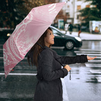 Aloha Hawaii Turtles Floral Umbrella Pink Marbles Glaze