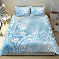 Aloha Hawaii Turtles Floral Bedding Set Aqua Marbles Glaze