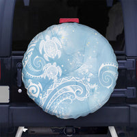 Aloha Hawaii Turtles Floral Spare Tire Cover Aqua Marbles Glaze