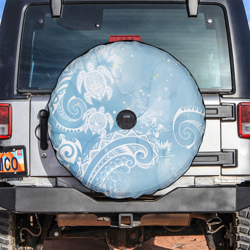 Aloha Hawaii Turtles Floral Spare Tire Cover Aqua Marbles Glaze
