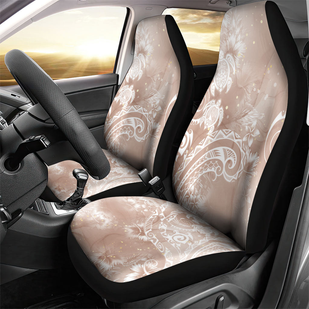 Aloha Hawaii Turtles Floral Car Seat Cover Taupe Marbles Glaze