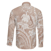 Aloha Hawaii Turtles Floral Family Matching Mermaid Dress and Hawaiian Shirt Taupe Marbles Glaze