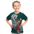 Tahiti Islands Polynesian Plumeria Kid T Shirt Tahitian Vahine 'Ote'a - Teal