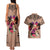 Polynesian Couples Matching Tank Maxi Dress and Hawaiian Shirt Dog Lover With Beagle - Sunset At The Beach Brown Ver LT7 - Polynesian Pride