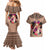 Polynesian Couples Matching Mermaid Dress and Hawaiian Shirt Dog Lover With Shiba Inu - Sunset At The Beach Brown Ver LT7 - Polynesian Pride