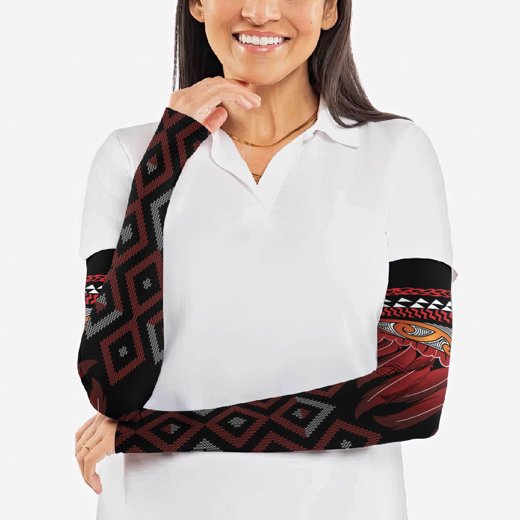 Aotearoa Maori Ngapuhi Iwi Arm Sleeves Korowai Tukutuku Kaokao Motifs