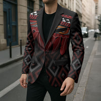 Aotearoa Maori Ngapuhi Iwi Blazer Korowai Tukutuku Kaokao Motifs