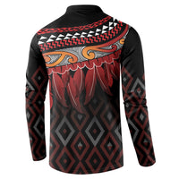 Aotearoa Maori Ngapuhi Iwi Button Sweatshirt Korowai Tukutuku Kaokao Motifs