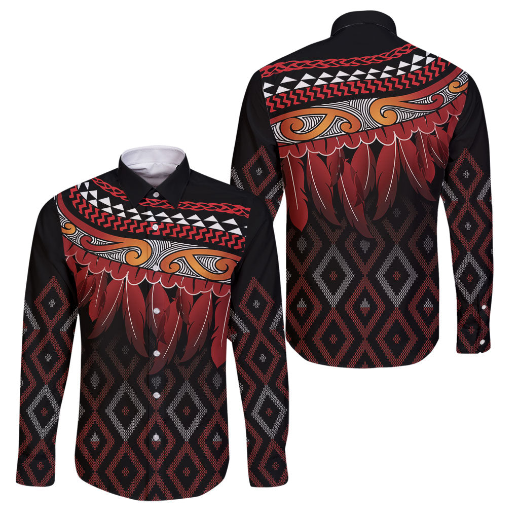 Aotearoa Maori Ngapuhi Iwi Family Matching Summer Maxi Dress and Hawaiian Shirt Korowai Tukutuku Kaokao Motifs