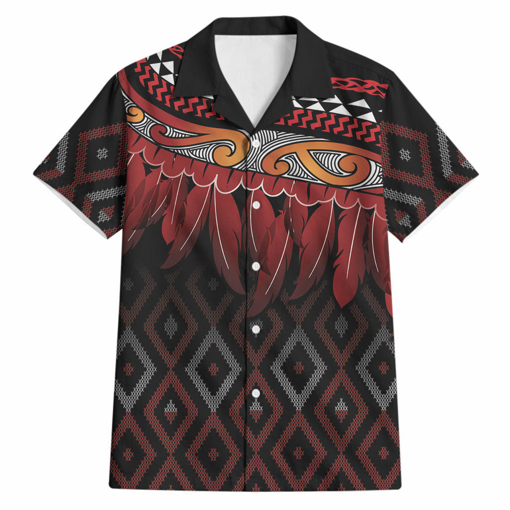 Aotearoa Maori Ngapuhi Iwi Hawaiian Shirt Korowai Tukutuku Kaokao Motifs