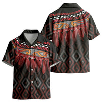 Aotearoa Maori Ngapuhi Iwi Kid Hawaiian Shirt Korowai Tukutuku Kaokao Motifs