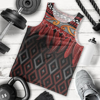Aotearoa Maori Ngapuhi Iwi Men Tank Top Korowai Tukutuku Kaokao Motifs