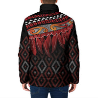 Aotearoa Maori Ngapuhi Iwi Padded Jacket Korowai Tukutuku Kaokao Motifs