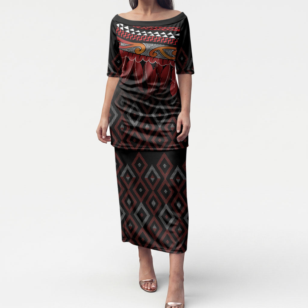 Aotearoa Maori Ngapuhi Iwi Puletasi Korowai Tukutuku Kaokao Motifs