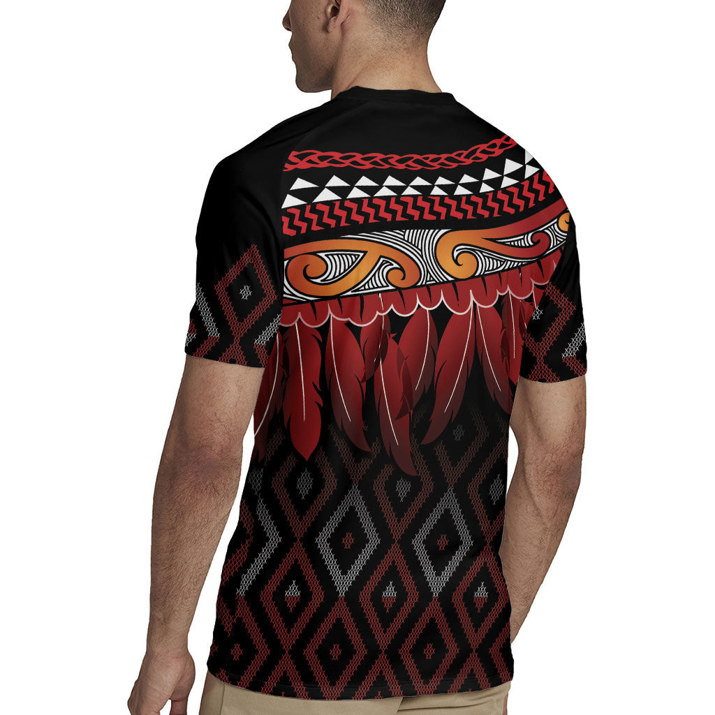 Aotearoa Maori Ngapuhi Iwi Rugby Jersey Korowai Tukutuku Kaokao Motifs
