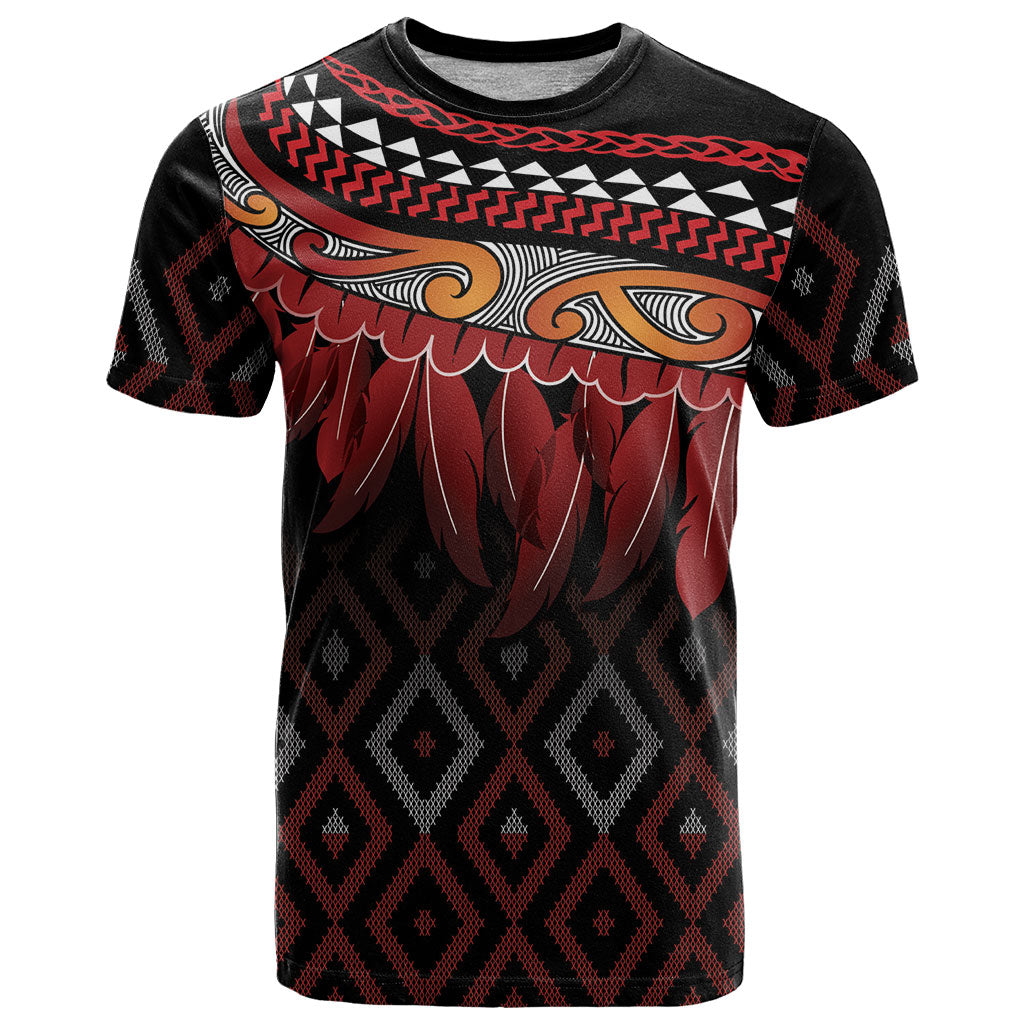 Aotearoa Maori Ngapuhi Iwi T Shirt Korowai Tukutuku Kaokao Motifs