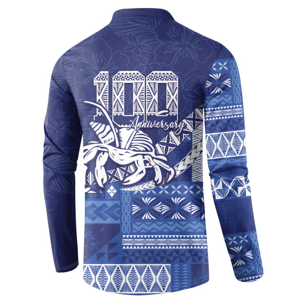 Queen Salote College 100th Anniversary Button Sweatshirt QSC Royal Girls - Polynesian Pride