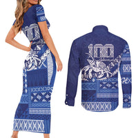 Queen Salote College 100th Anniversary Couples Matching Short Sleeve Bodycon Dress and Long Sleeve Button Shirt QSC Royal Girls - Polynesian Pride