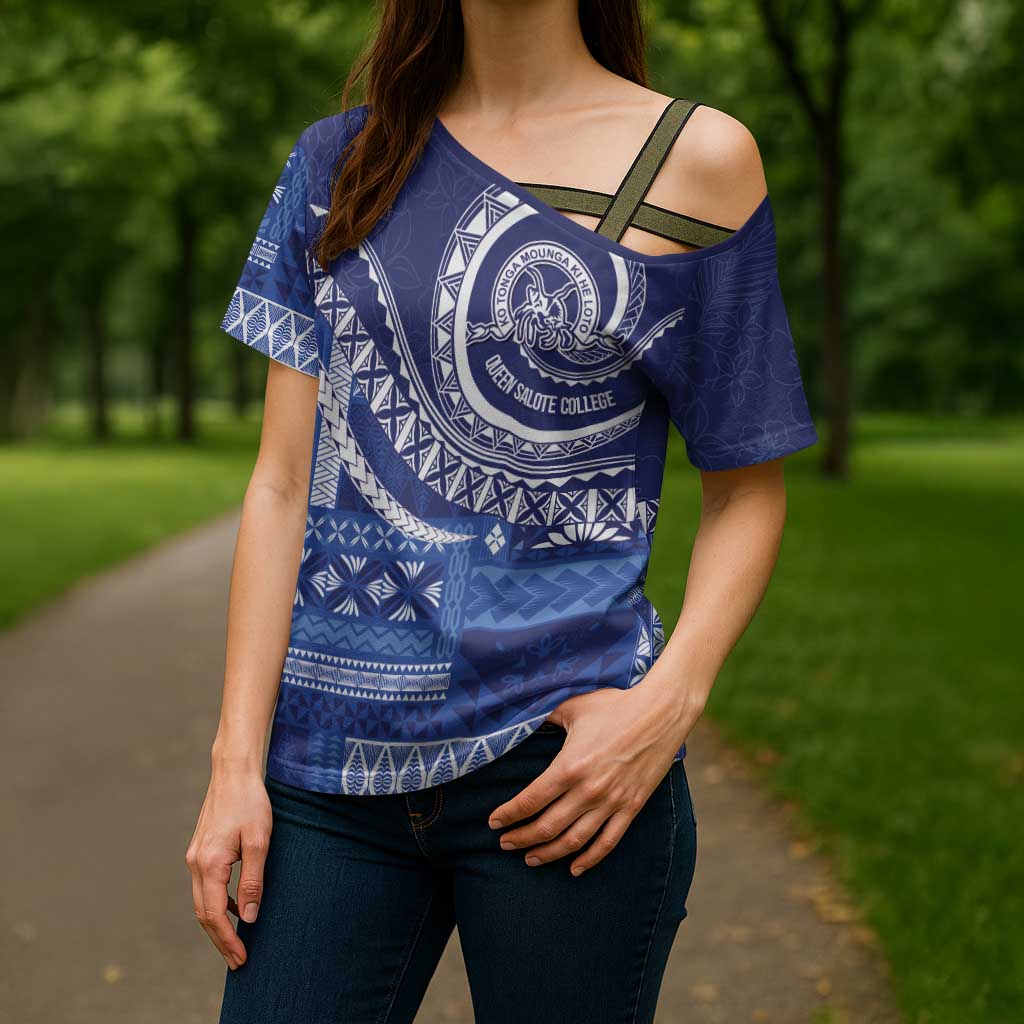 Queen Salote College 100th Anniversary Cross Shoulder Shirt QSC Royal Girls - Polynesian Pride