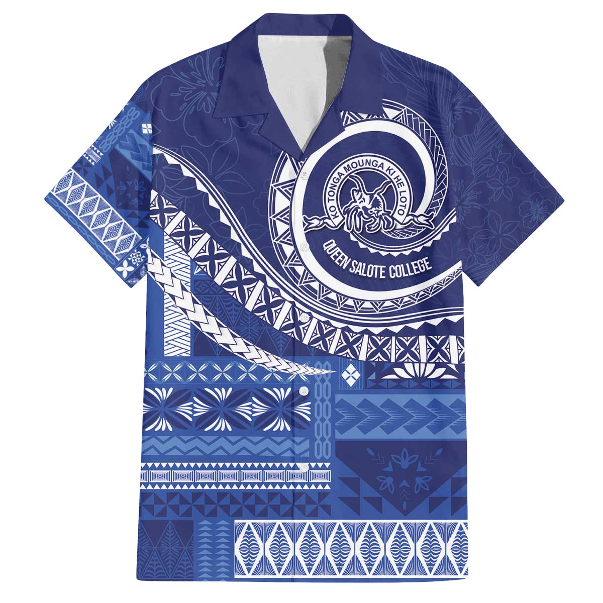 Queen Salote College 100th Anniversary Family Matching Off The Shoulder Long Sleeve Dress and Hawaiian Shirt QSC Royal Girls - Polynesian Pride