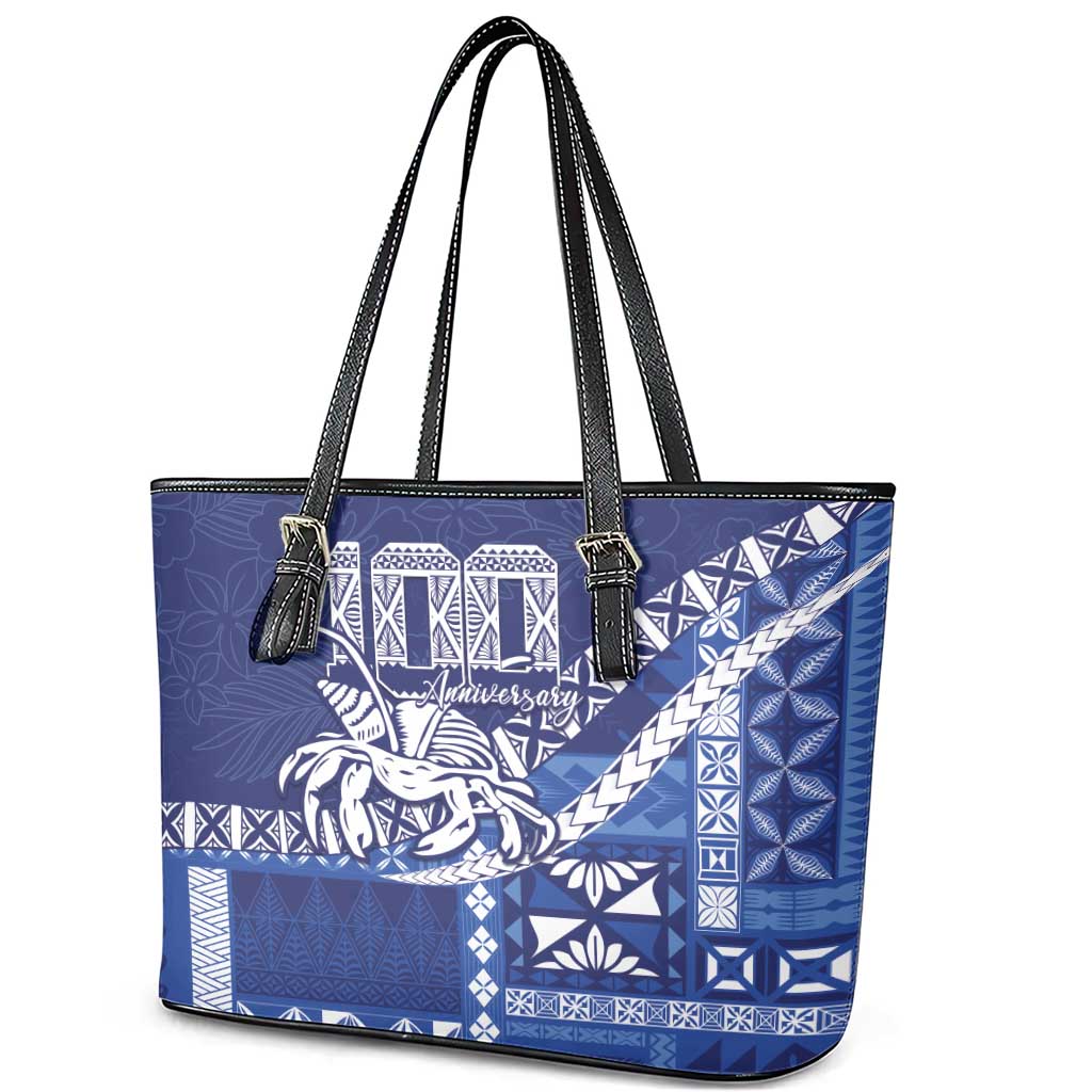 Queen Salote College 100th Anniversary Leather Tote Bag QSC Royal Girls - Polynesian Pride