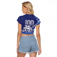 Queen Salote College 100th Anniversary Raglan Cropped T Shirt QSC Royal Girls - Polynesian Pride