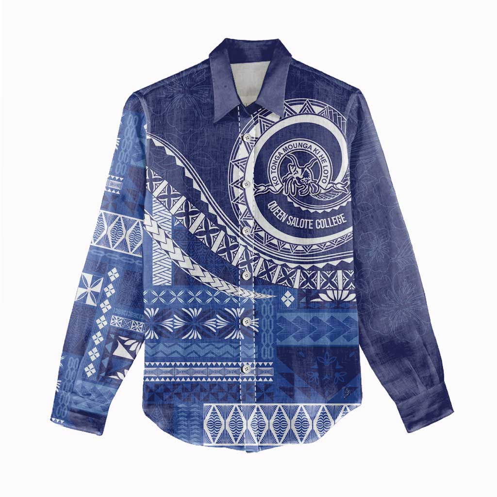 Queen Salote College 100th Anniversary Women Casual Shirt QSC Royal Girls - Polynesian Pride