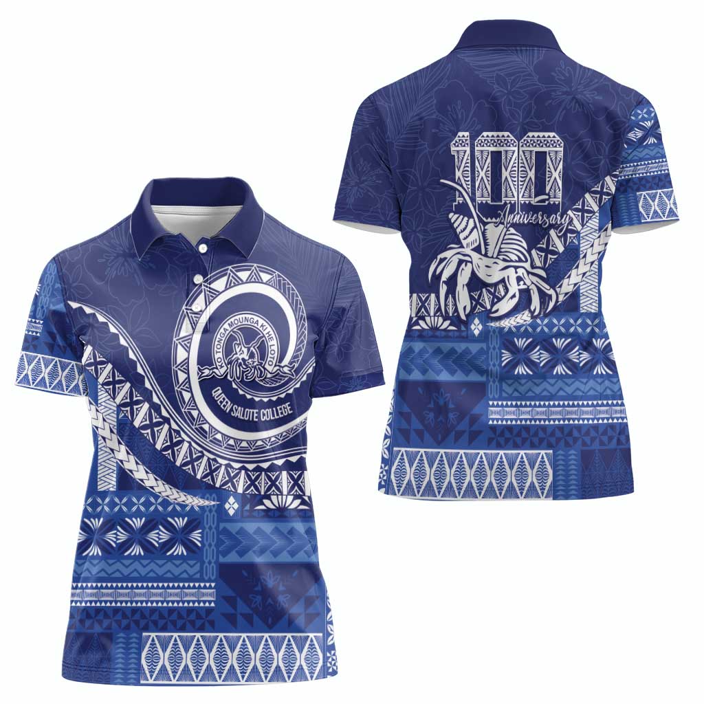 Queen Salote College 100th Anniversary Women Polo Shirt QSC Royal Girls - Polynesian Pride