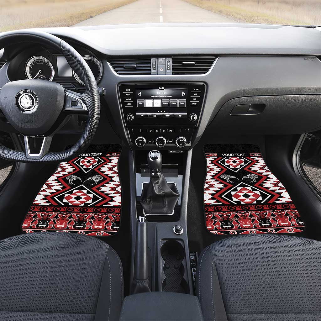 Personalised Taniko Motifs Aotearoa Car Mats Waitangi Kowhaiwhai Kiwi
