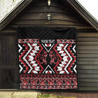Personalised Aotearoa Waitangi Quilt Taniko Motifs - Mania Gecko