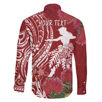 Personalised Hawaii Wahine Family Matching Short Sleeve Bodycon Dress and Hawaiian Shirt Women's Day Ohia Lehua LT7 - Polynesian Pride