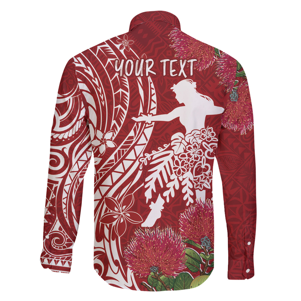 Personalised Hawaii Wahine Family Matching Tank Maxi Dress and Hawaiian Shirt Women's Day Ohia Lehua LT7 - Polynesian Pride