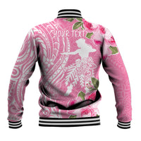 Personalised Hawaii Wahine Baseball Jacket Women's Day Maui Lokelani Roses LT7 - Polynesian Pride