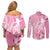 Personalised Hawaii Wahine Couples Matching Off Shoulder Short Dress and Long Sleeve Button Shirt Women's Day Maui Lokelani Roses LT7 - Polynesian Pride