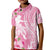 Personalised Hawaii Wahine Kid Polo Shirt Women's Day Maui Lokelani Roses LT7 Kid Pink - Polynesian Pride