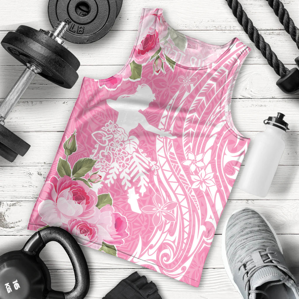 Personalised Hawaii Wahine Men Tank Top Women's Day Maui Lokelani Roses LT7 - Polynesian Pride